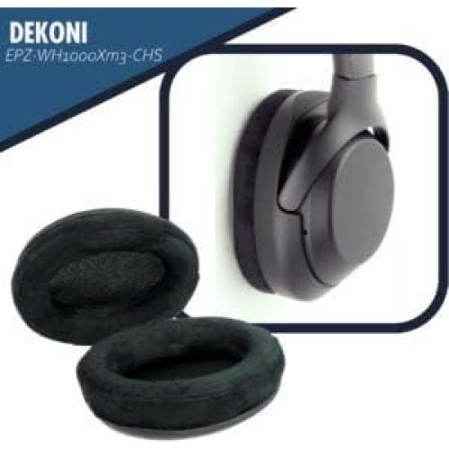 Almohadillas Dekoni Audio Suede para Sony WH-1000XM3 - Negro
