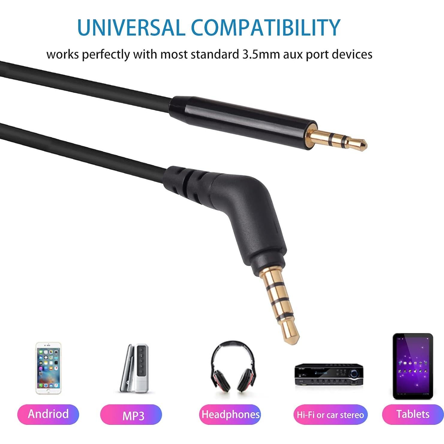 Cable Aux 2.5mm a 3.5mm Alitutumao 1.5m para Auriculares
