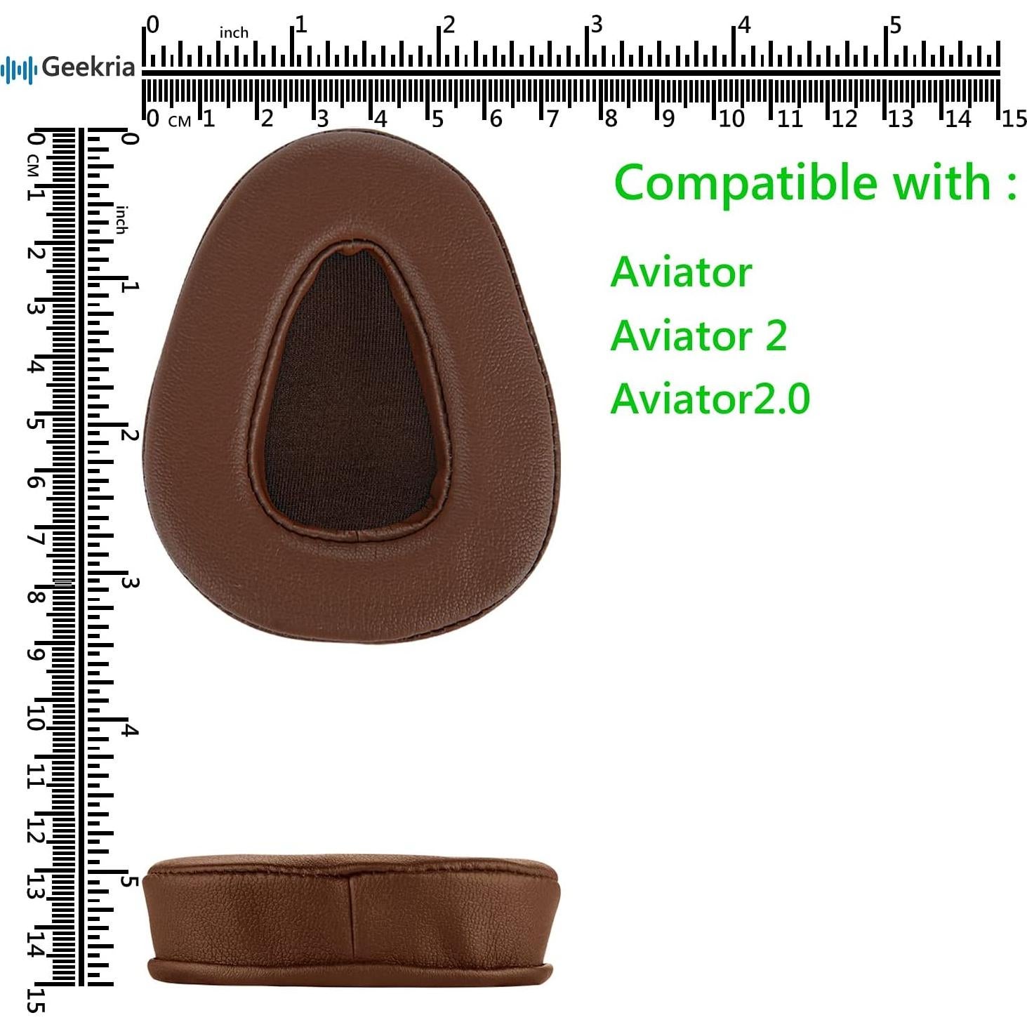 Almohadillas de Reemplazo Geekria para Auriculares Skullcandy Aviator