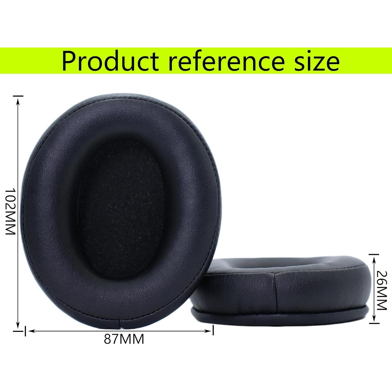 Almohadillas de Repuesto AKG K361 K371 - Cuero Negro y Espuma