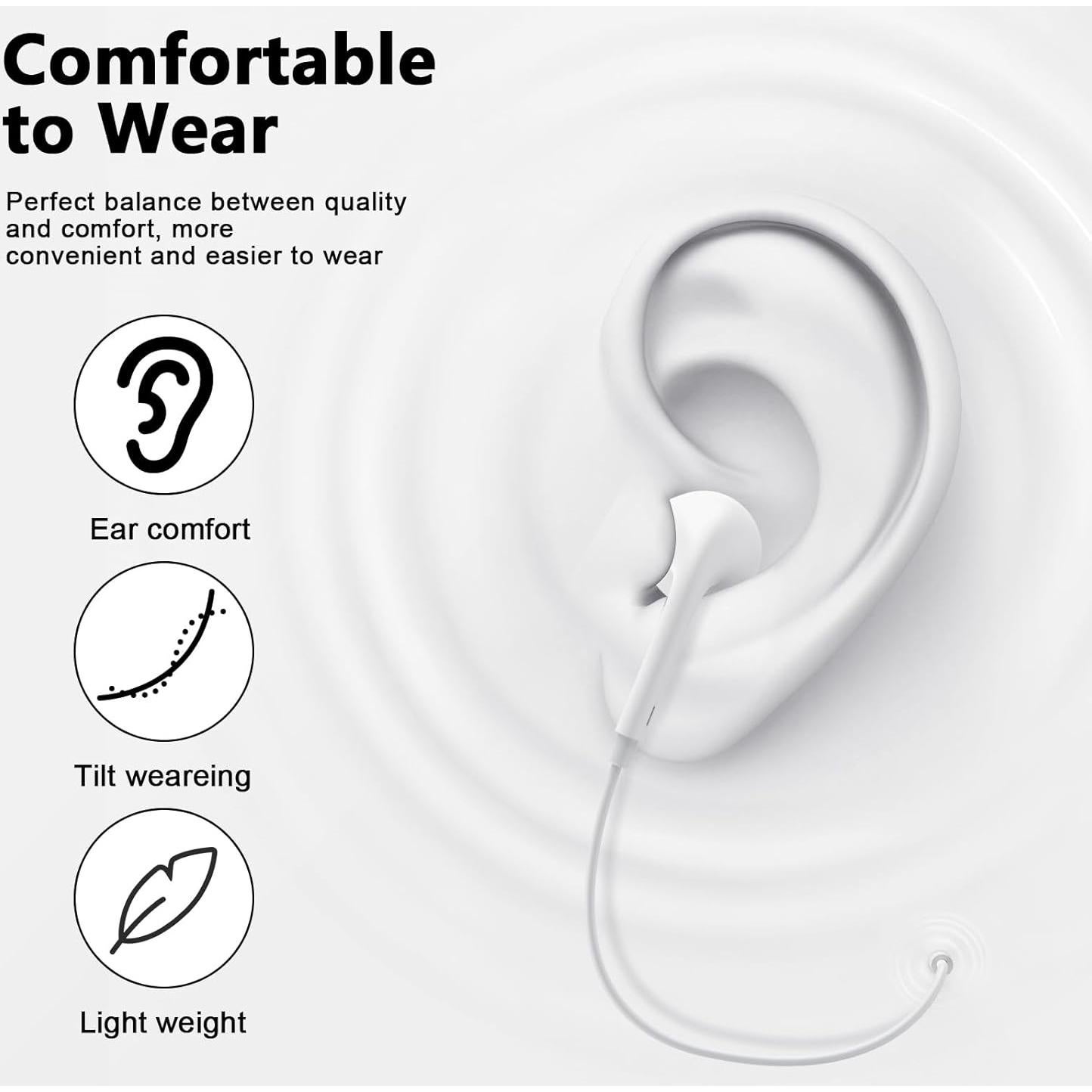 Auriculares USB C 1STCHAMP con Micrófono y Control Remoto - 2 Pack