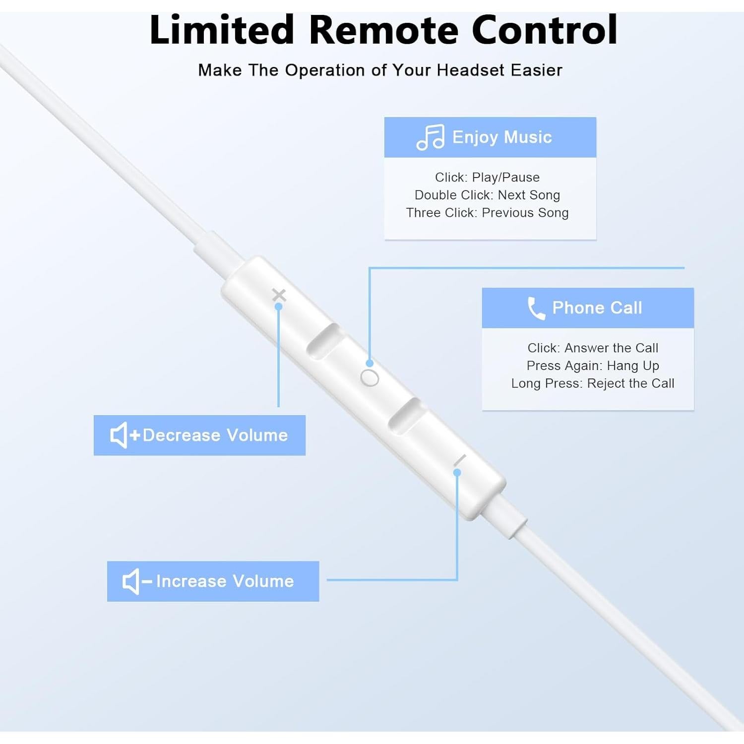 Auriculares USB C 1STCHAMP con Micrófono y Control Remoto - 2 Pack