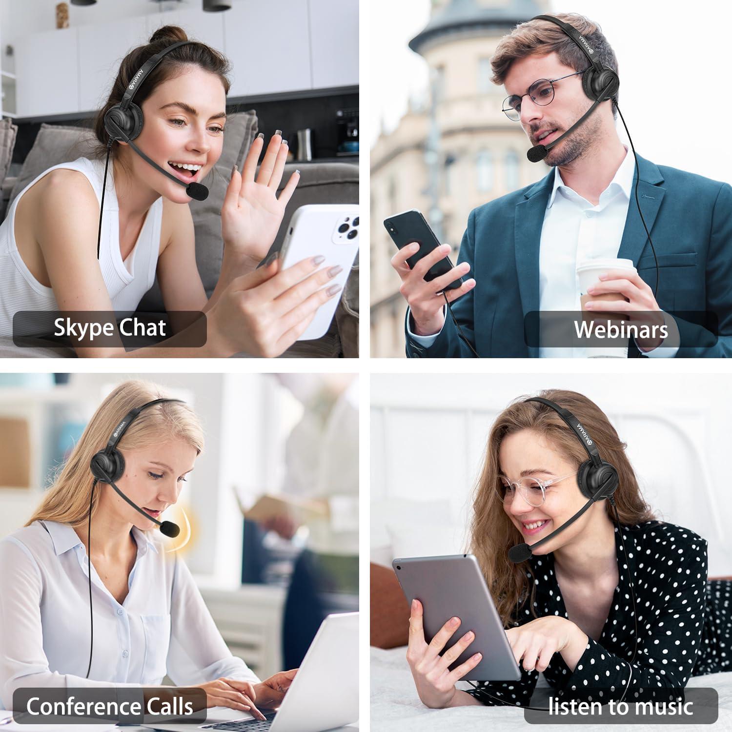 Auricular Arama A602MP con Micrófono y Cancelación de Ruido