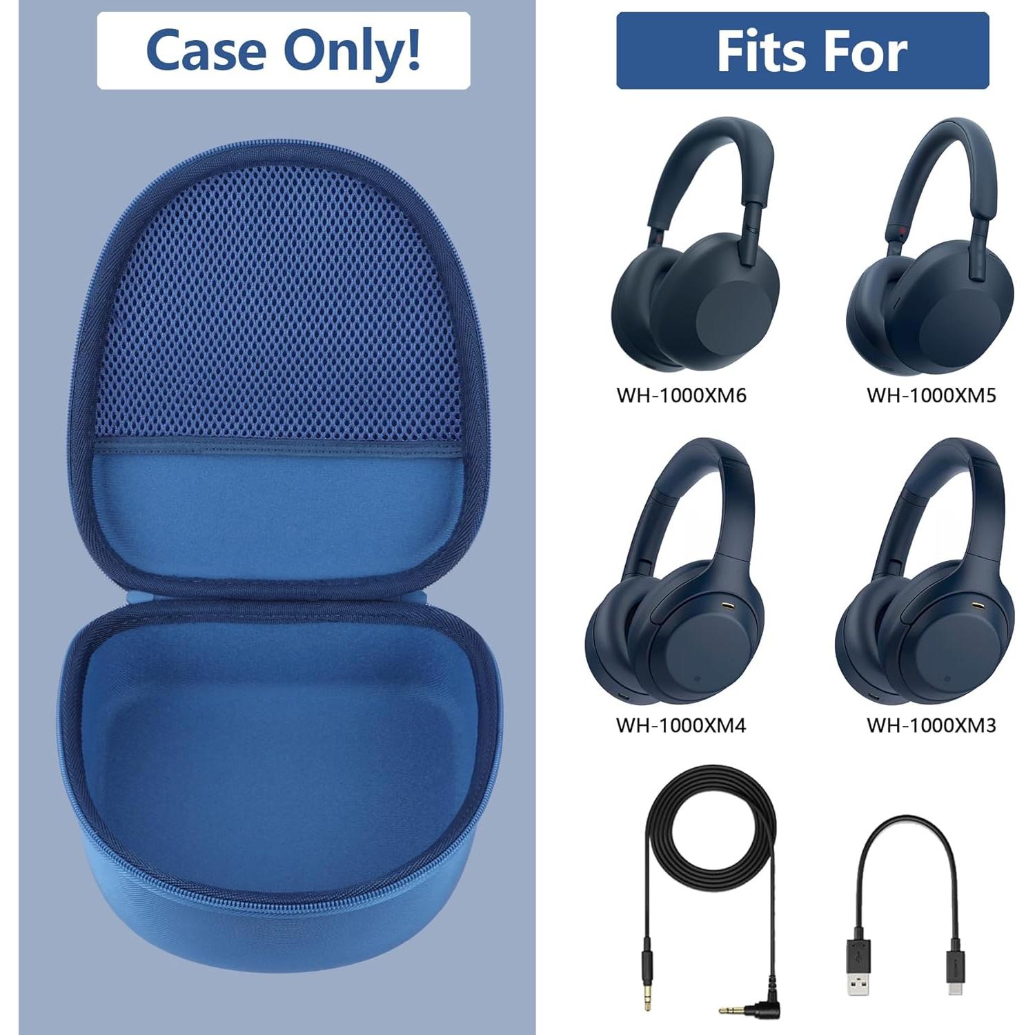Funda Dura RIYADAone para Auriculares Sony WH-1000XM6 Azul