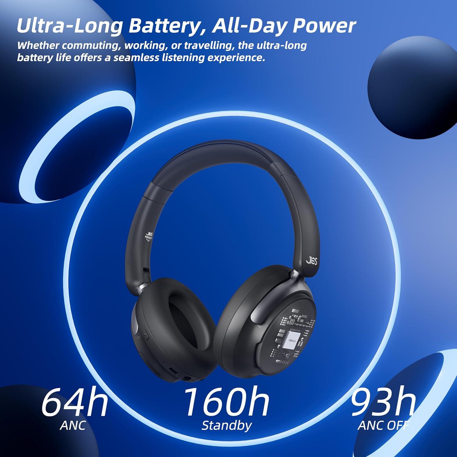 Auriculares Inalámbricos Taidu P06 con ANC y 160 Horas de Batería