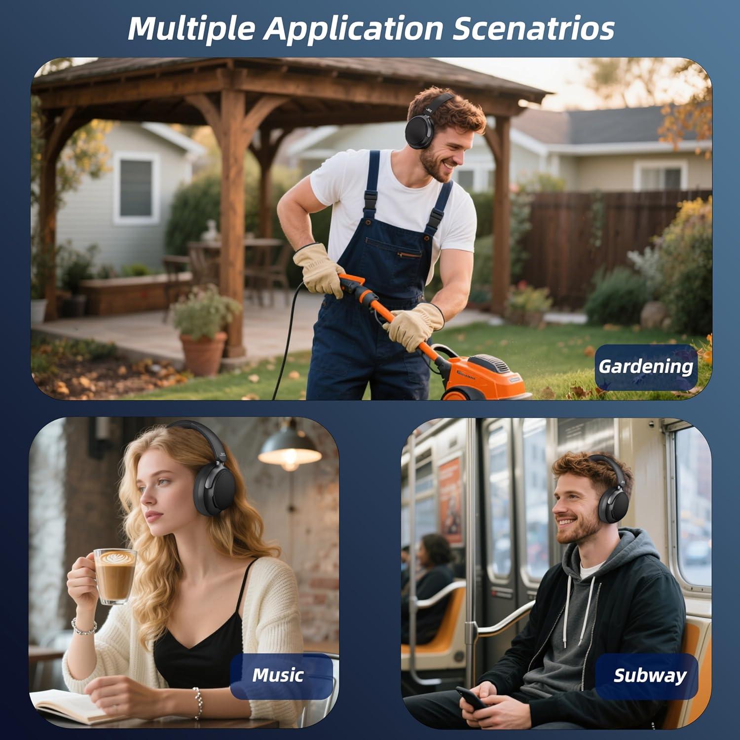 Auriculares Inalámbricos Taidu P06 con ANC y 160 Horas de Batería