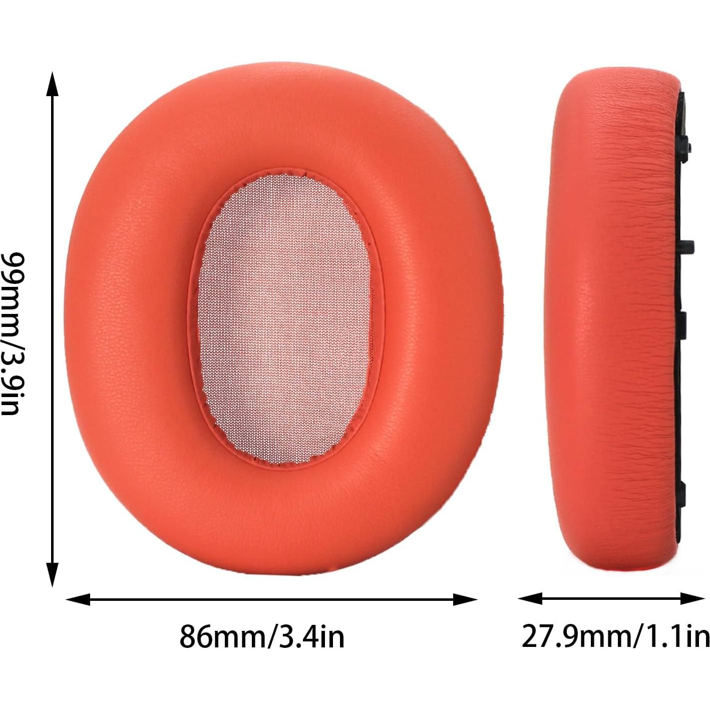 Almohadillas de Repuesto Edifier W820NB - Cuero Premium Naranja