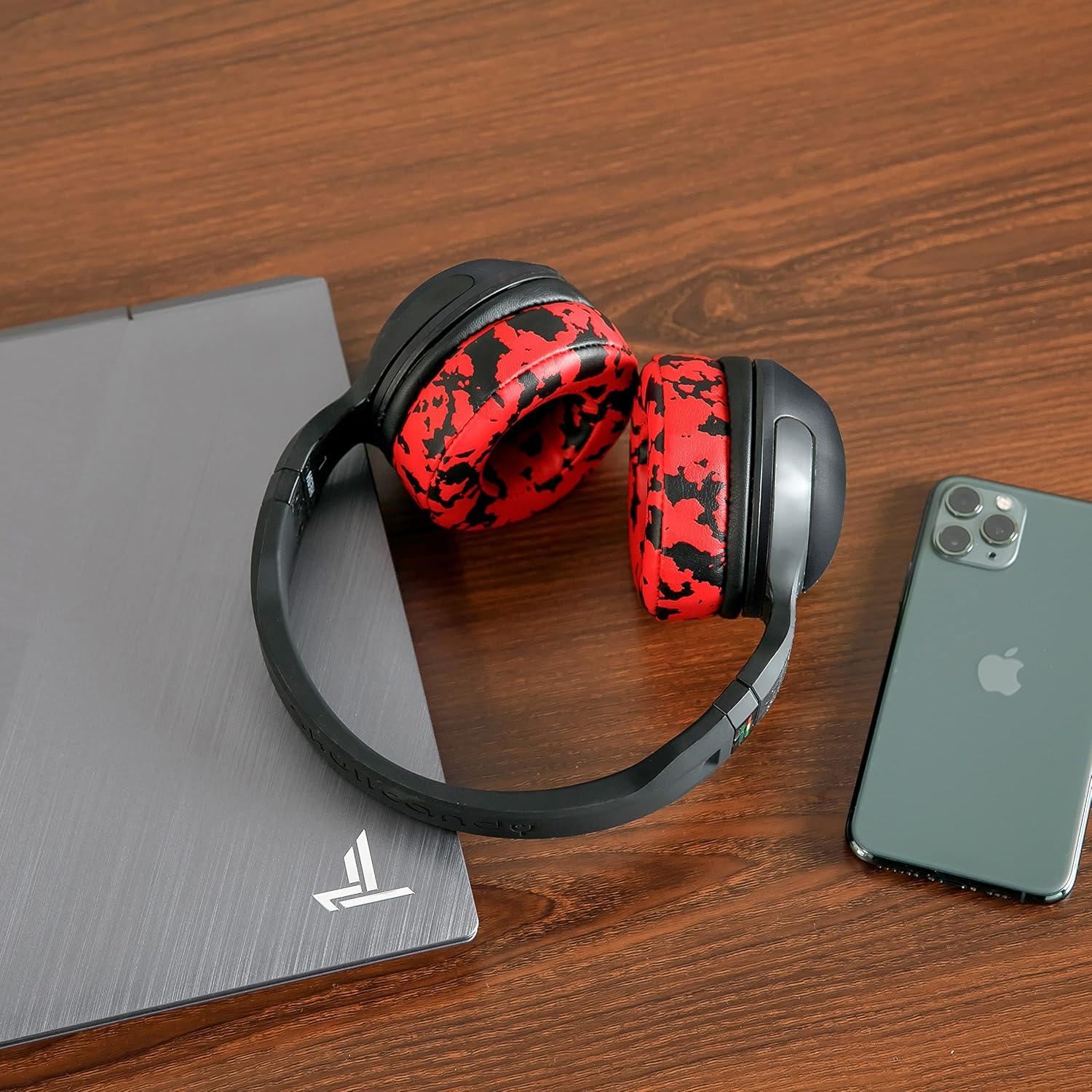 Almohadillas Extra Gruesas Wicked Cushions para Skullcandy Hesh - Camuflaje Rojo