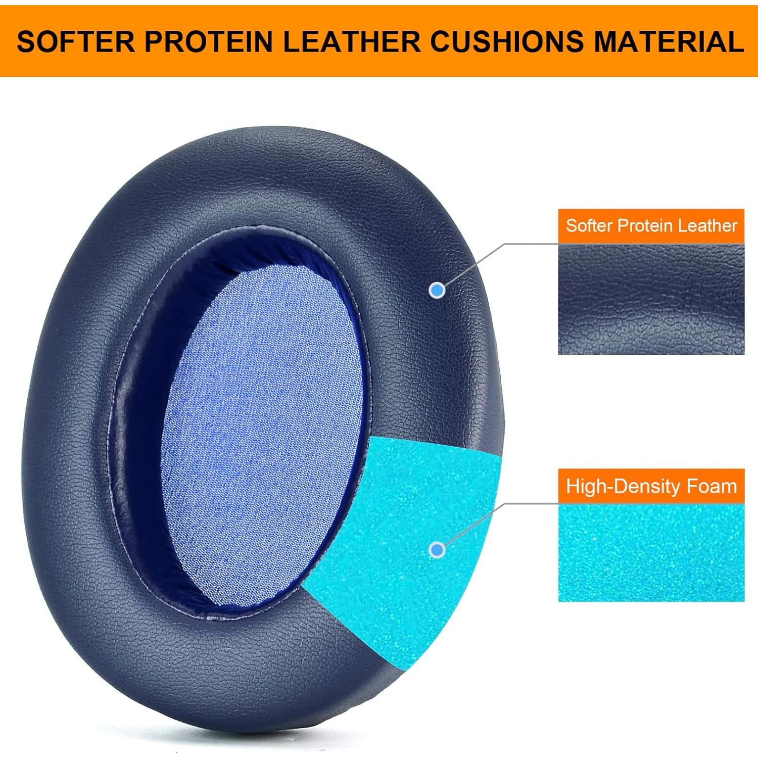 Almohadillas de Reemplazo Defean para Sony WH-XB910N Azul