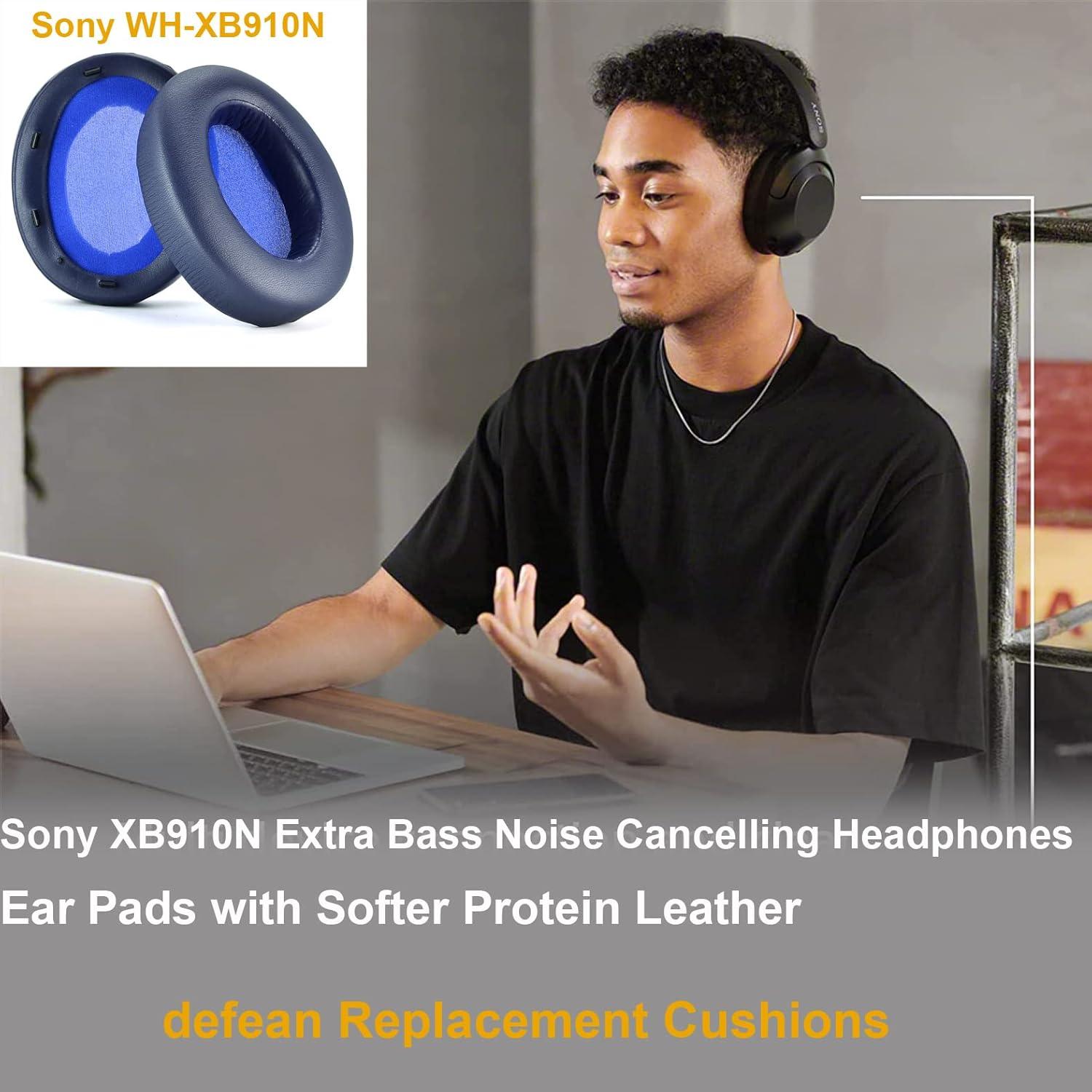 Almohadillas de Reemplazo Defean para Sony WH-XB910N Azul