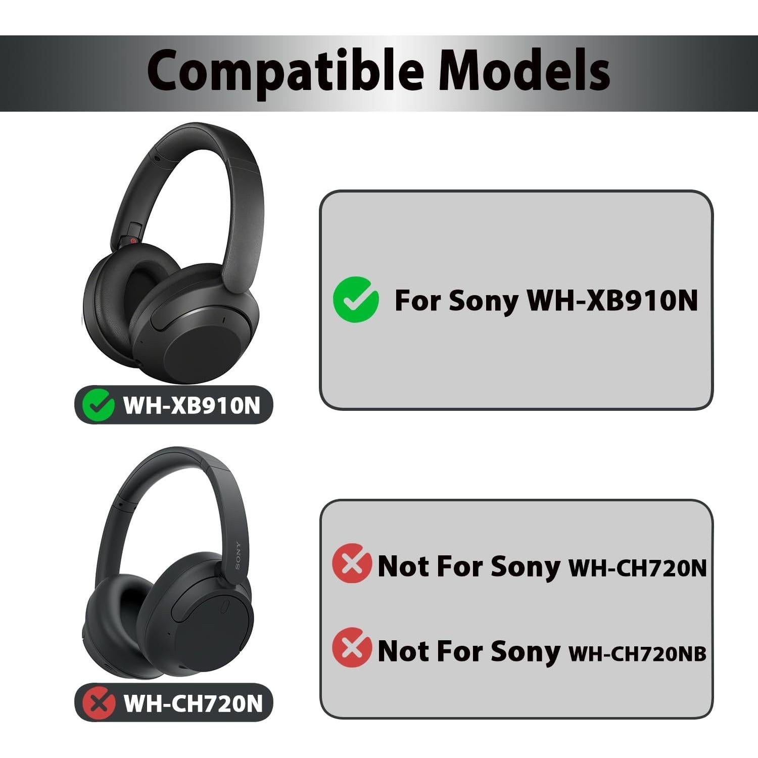 Almohadillas de Reemplazo Sony WH-XB910N Gel Refrigerante