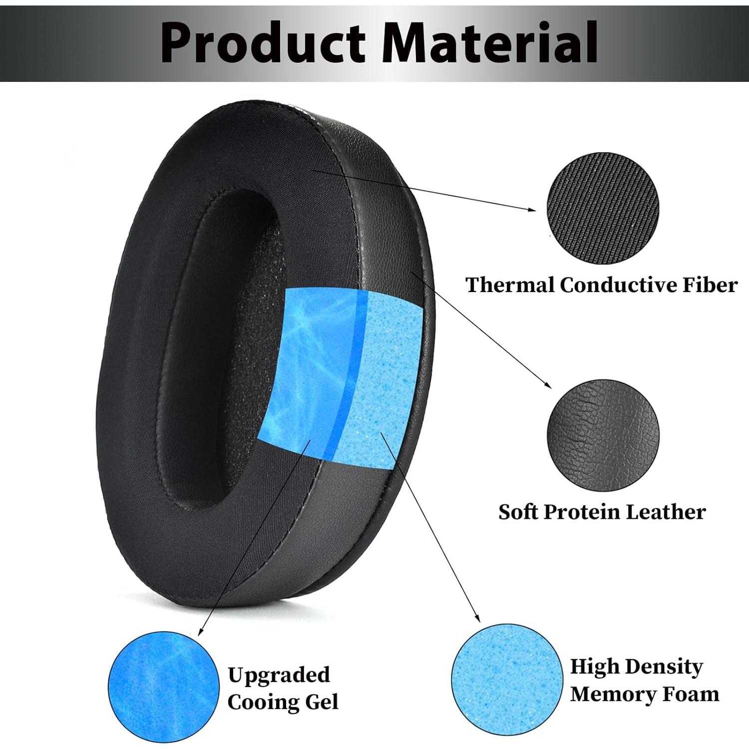 Almohadillas de Reemplazo Sony WH-XB910N Gel Refrigerante