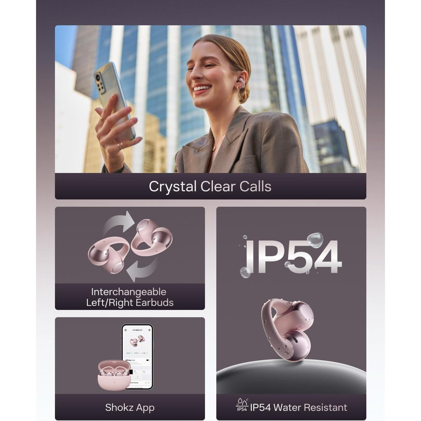 Auriculares In-Ear Abiertos SHOKZ OpenDots UNO Bluetooth