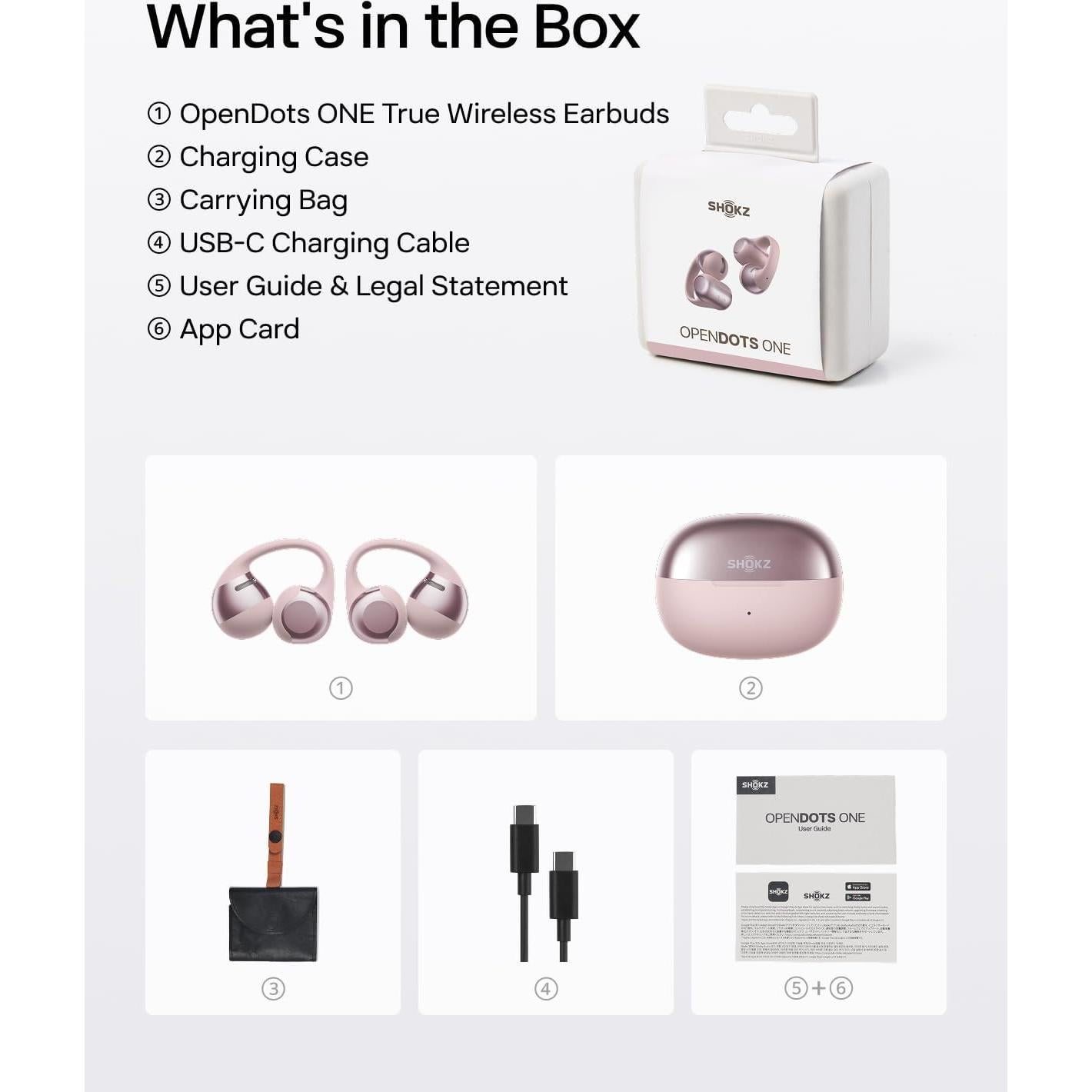 Auriculares In-Ear Abiertos SHOKZ OpenDots UNO Bluetooth