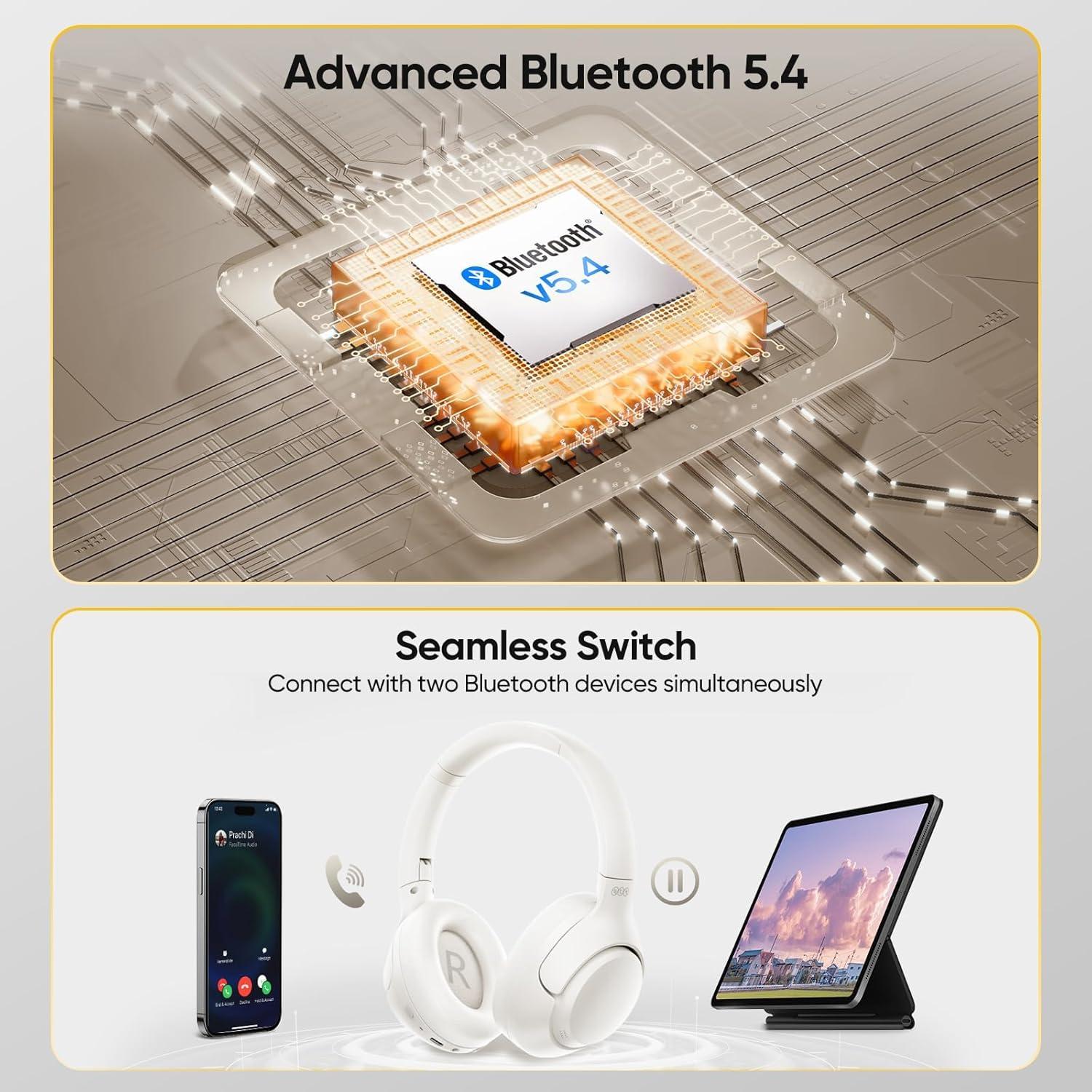 Auriculares QCY H3 ANC Bluetooth 5.4 con 60H de Batería