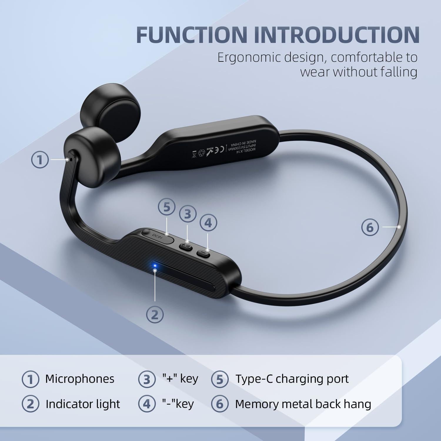 Auriculares Inalámbricos CHENSIVE X14Pro Conducción Ósea IPX6