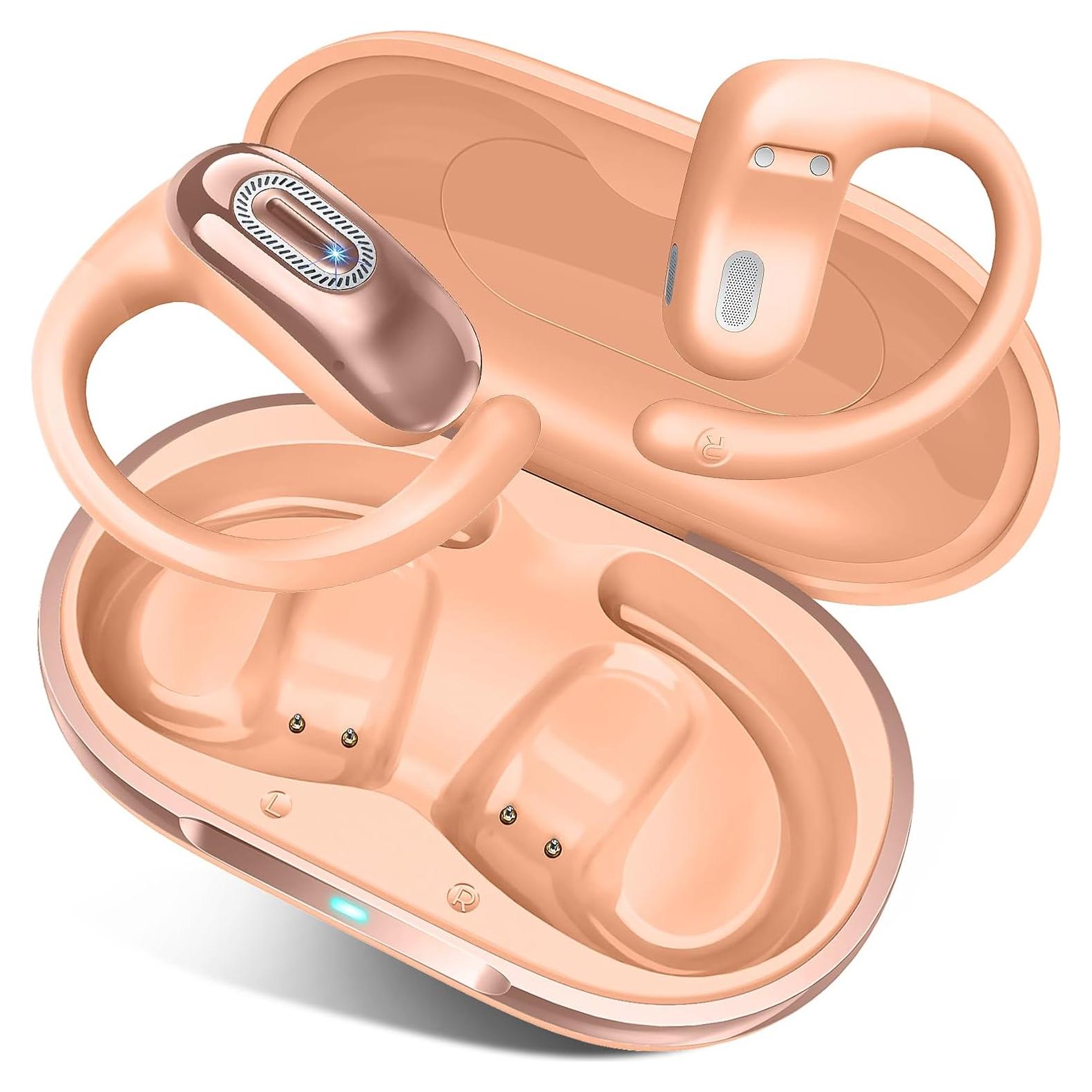 Auriculares Bluetooth 5.4 Q77, 50H, IPX7, oídos abiertos