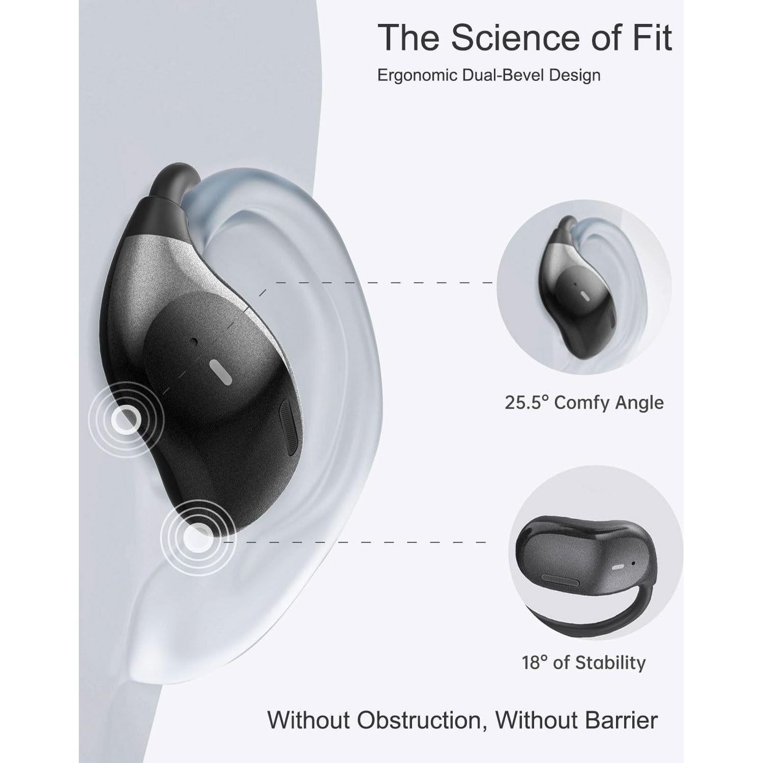 Auriculares Inalámbricos GameXtrem JM20 Abiertos 72h Batería