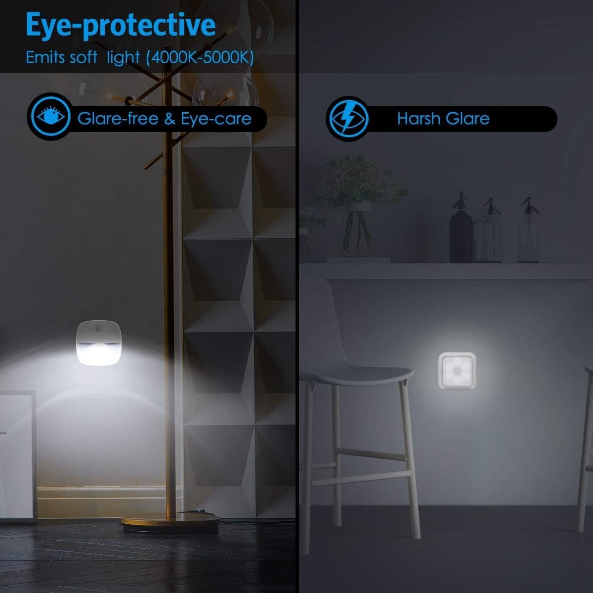 Luz de Sensor de Movimiento AMIR LED 3 Piezas Blanca