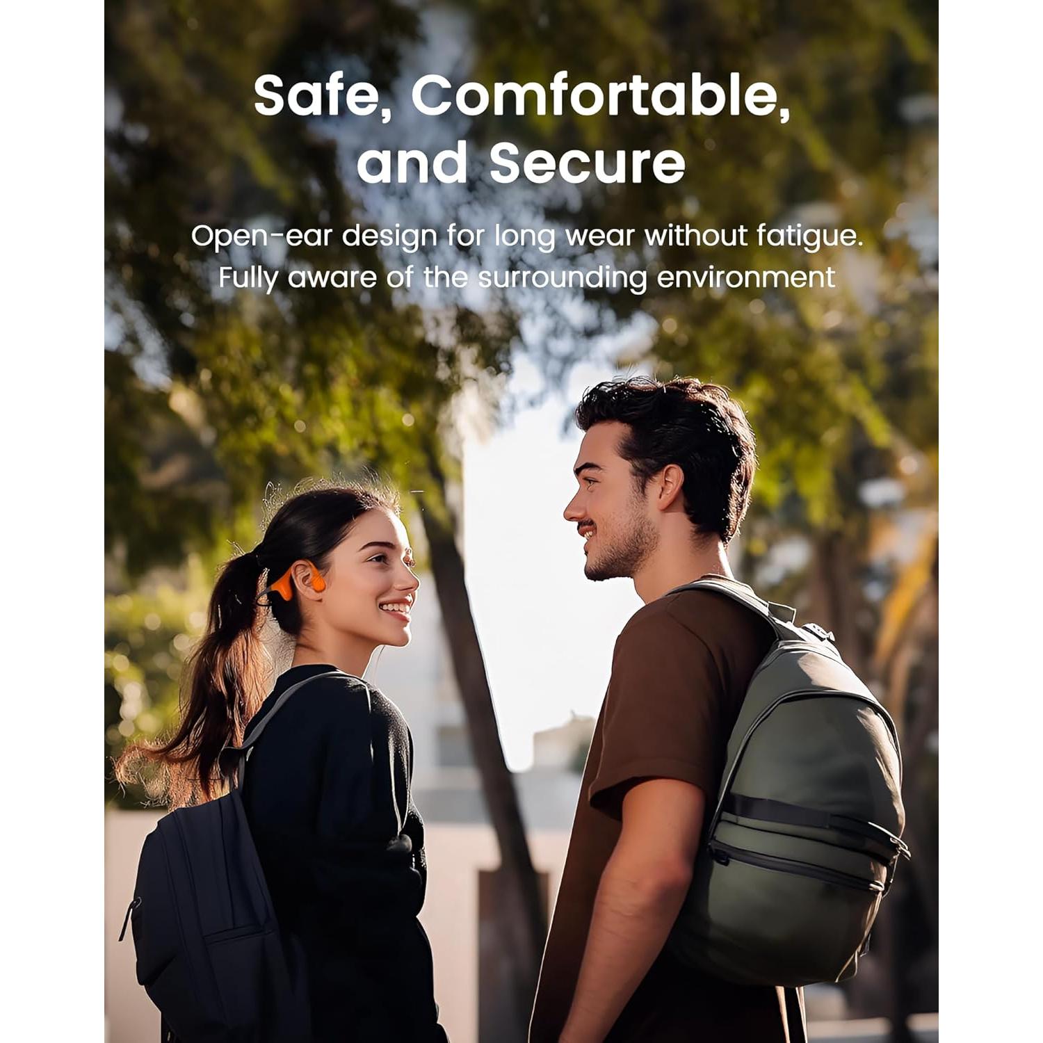 Auriculares Deportivos Inalámbricos Mojawa Aerra IP67 Verde/Púrpura