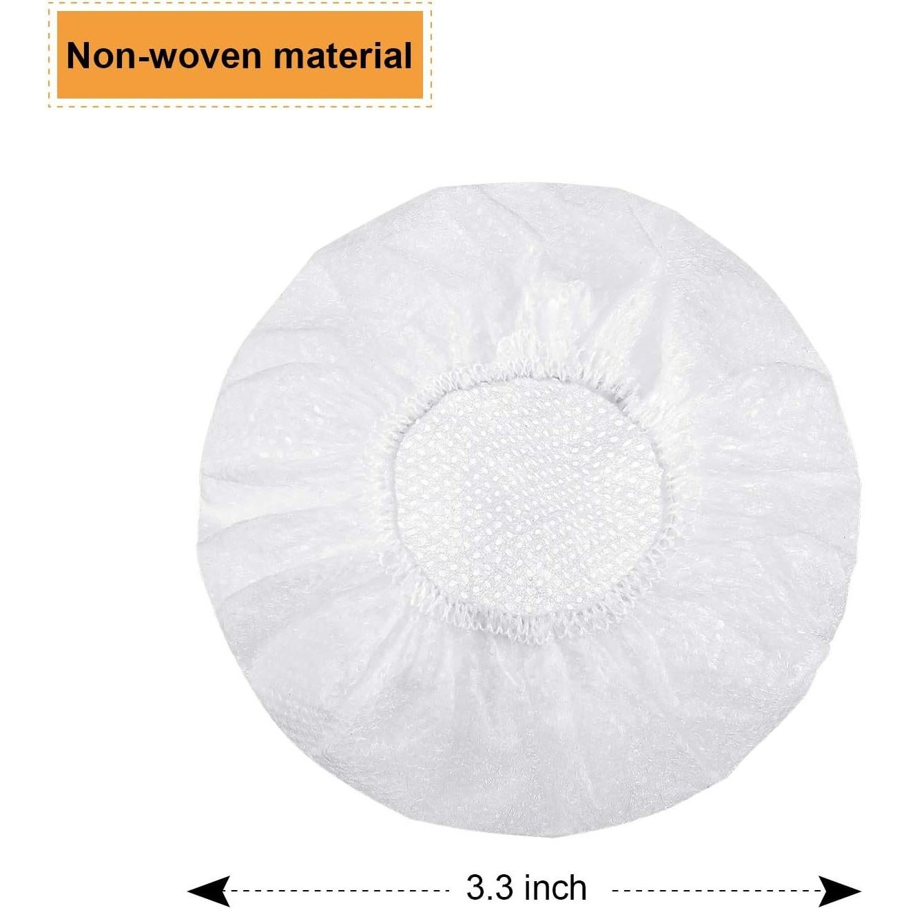 Cubiertas Desechables para Auriculares BBTO 100 Piezas 8.5 cm Blancas