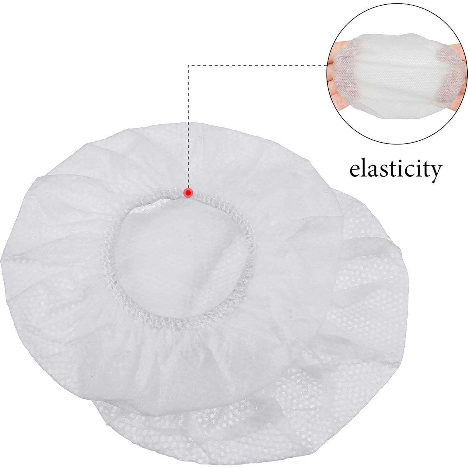 Cubiertas Desechables para Auriculares BBTO 100 Piezas 8.5 cm Blancas