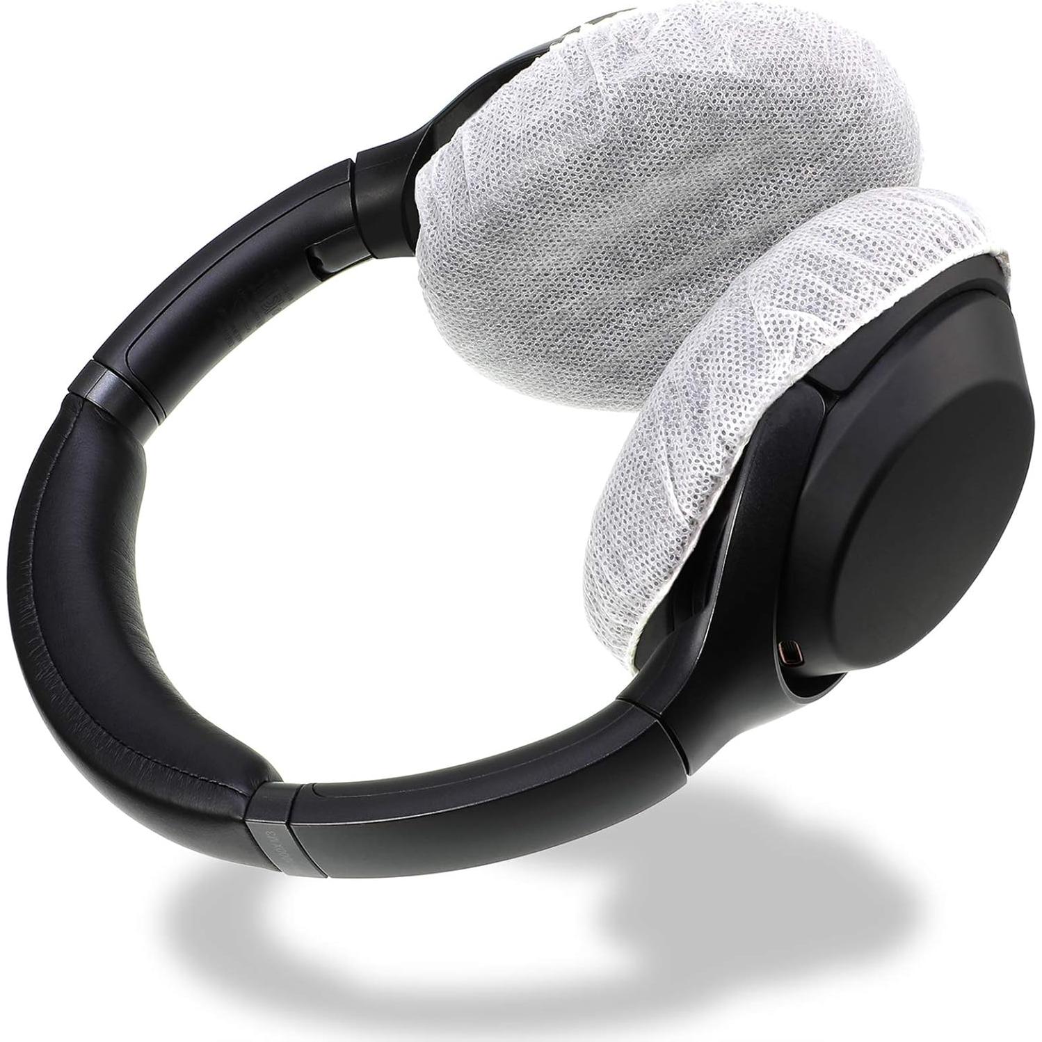 Cubiertas Desechables para Auriculares BBTO 100 Piezas 8.5 cm Blancas