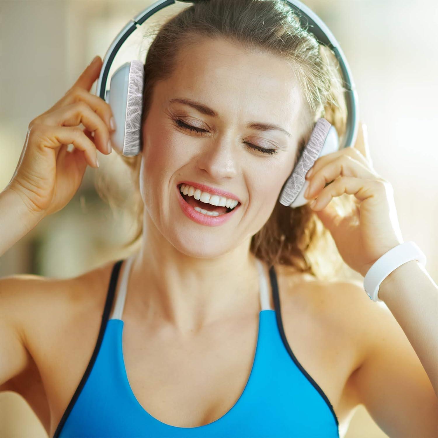 Cubiertas Desechables para Auriculares BBTO 100 Piezas 8.5 cm Blancas