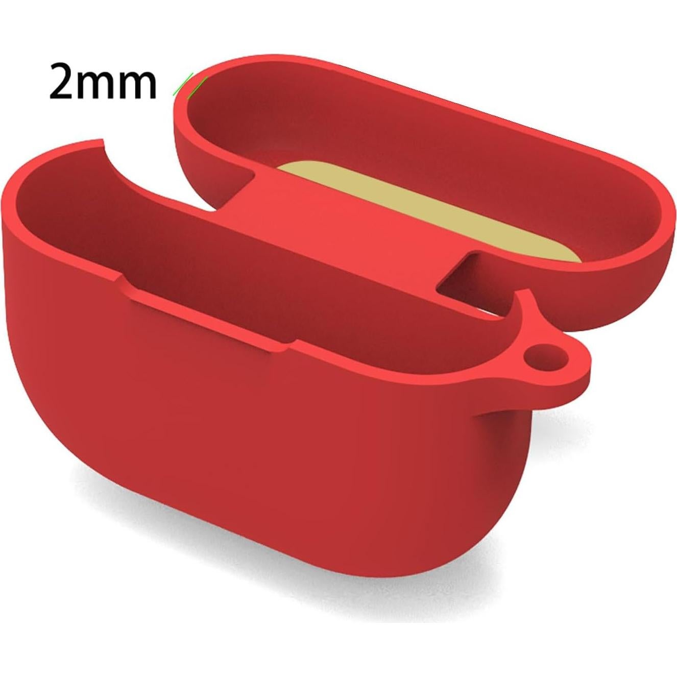 Funda de Silicona Suave WUWOCJ para Jabra Elite 10/8 Active Rojo