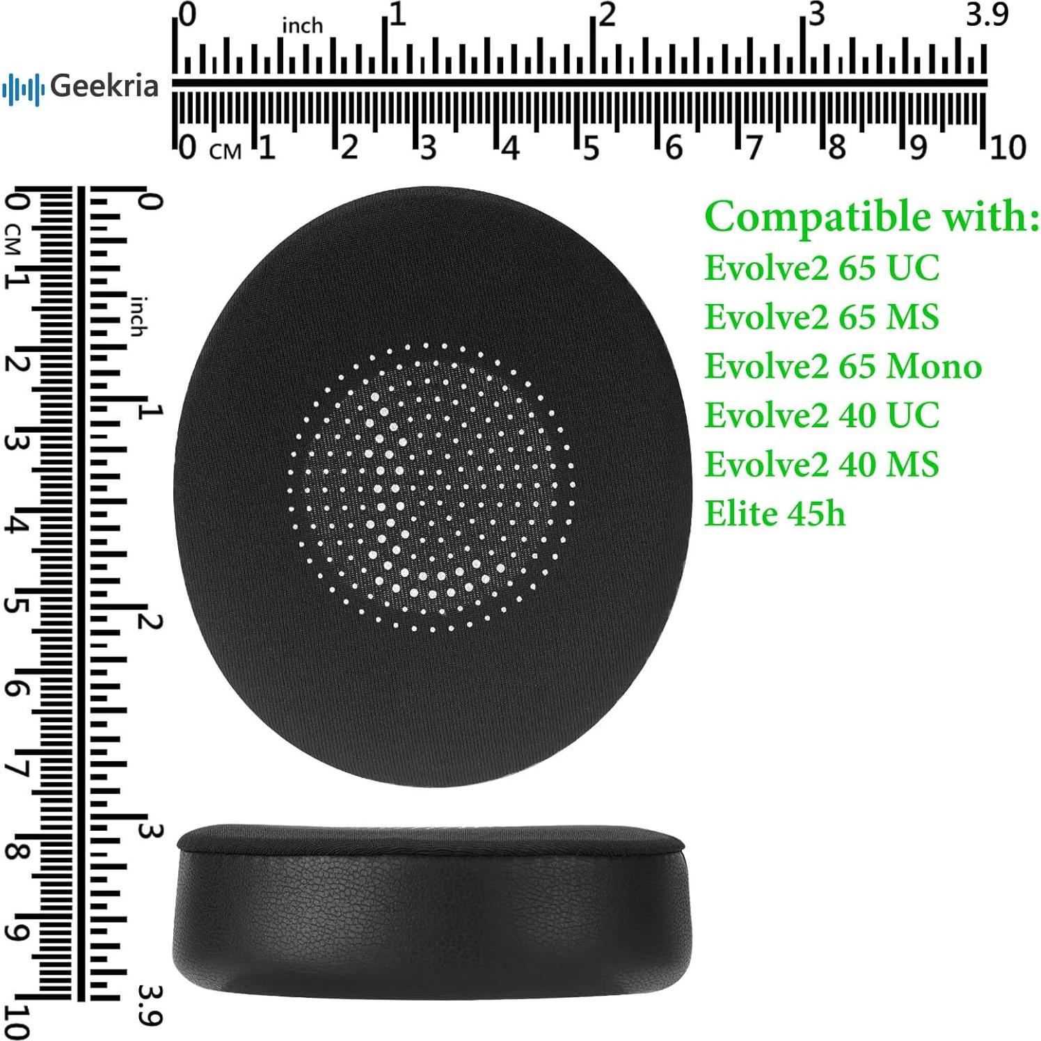 Almohadillas de Reemplazo Geekria para Jabra Evolve2 y Elite 45h