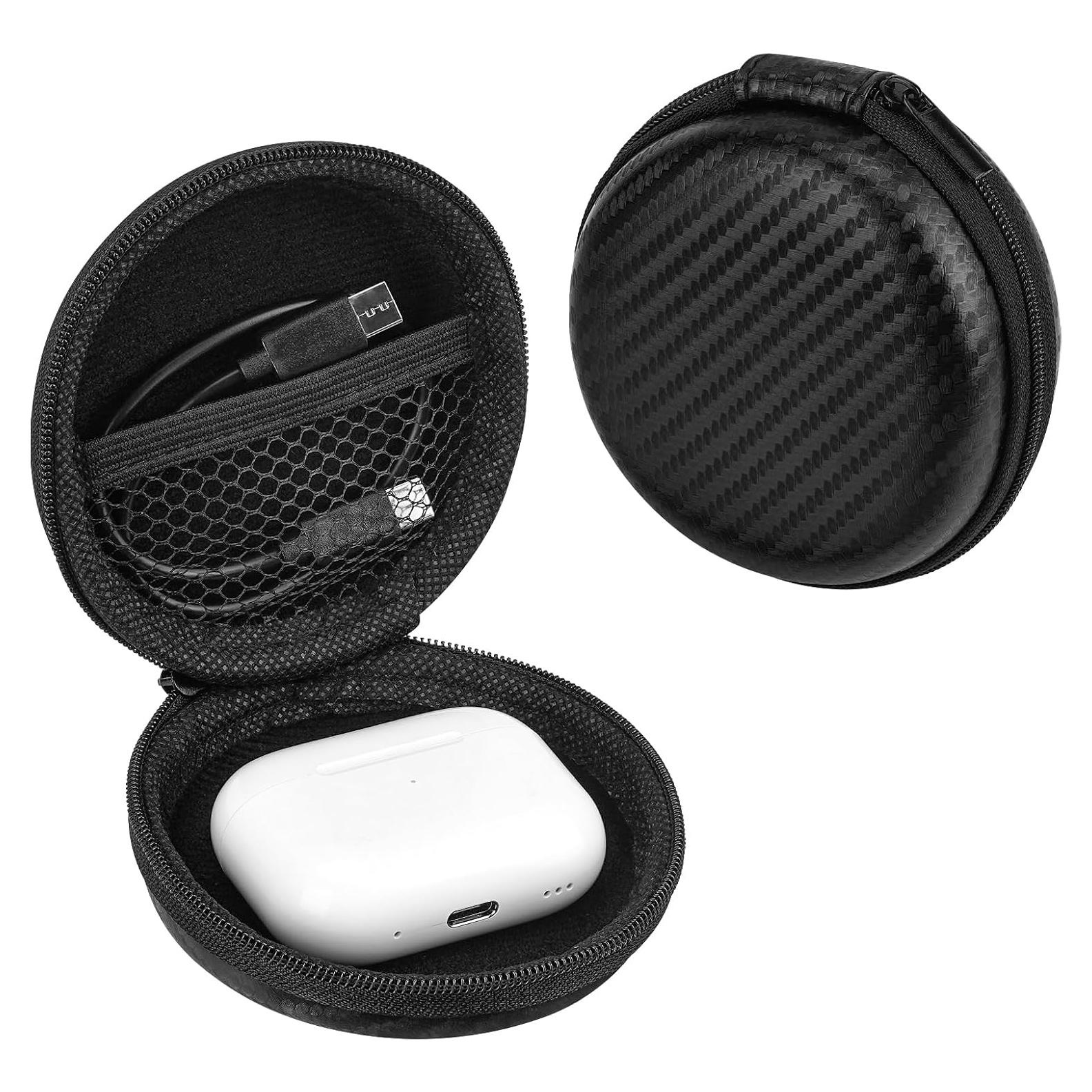 Funda Dura para Auriculares Linkidea 8x8x3 cm Compatible con AirPods, Bose, Jabra