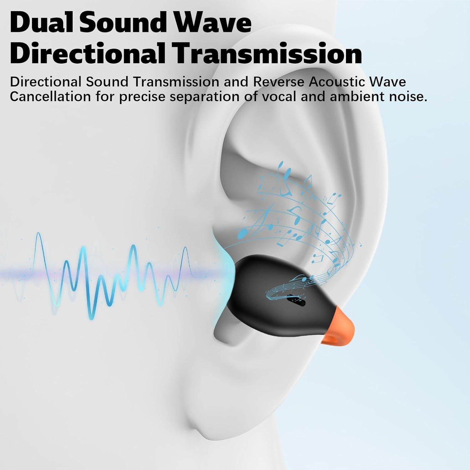 Auriculares Inalámbricos Bluetooth 5.3 TOPAUX ACA-i22 Naranja