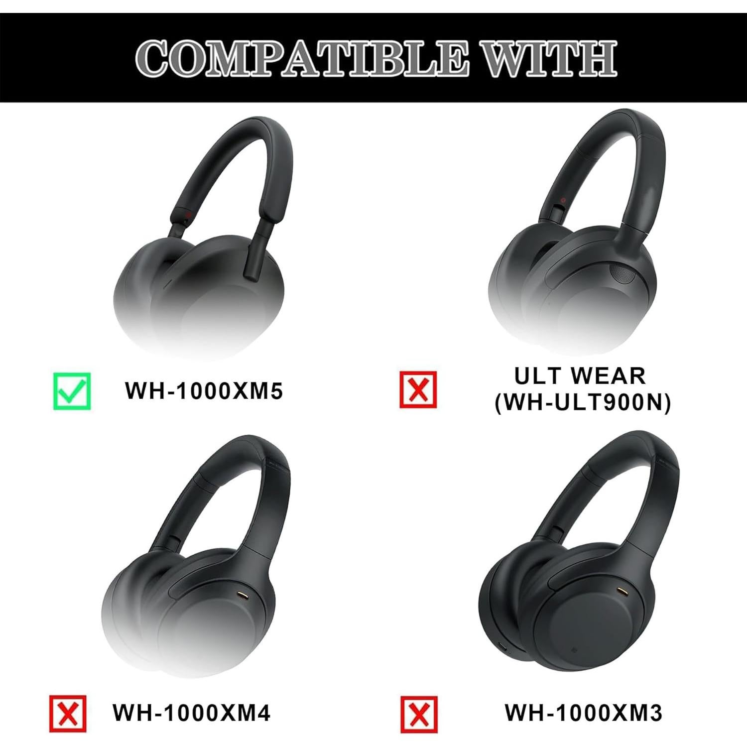 Funda Protectora Aiivioll para Auriculares Sony WH-1000XM5 Rosa