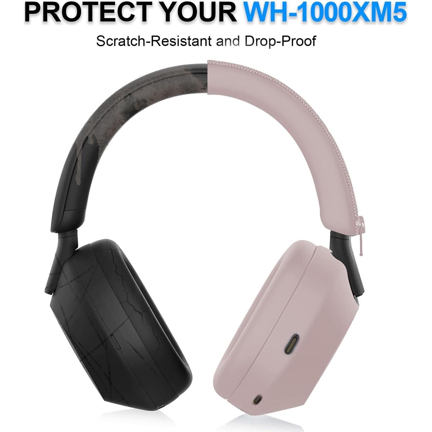 Funda Protectora Aiivioll para Auriculares Sony WH-1000XM5 Rosa