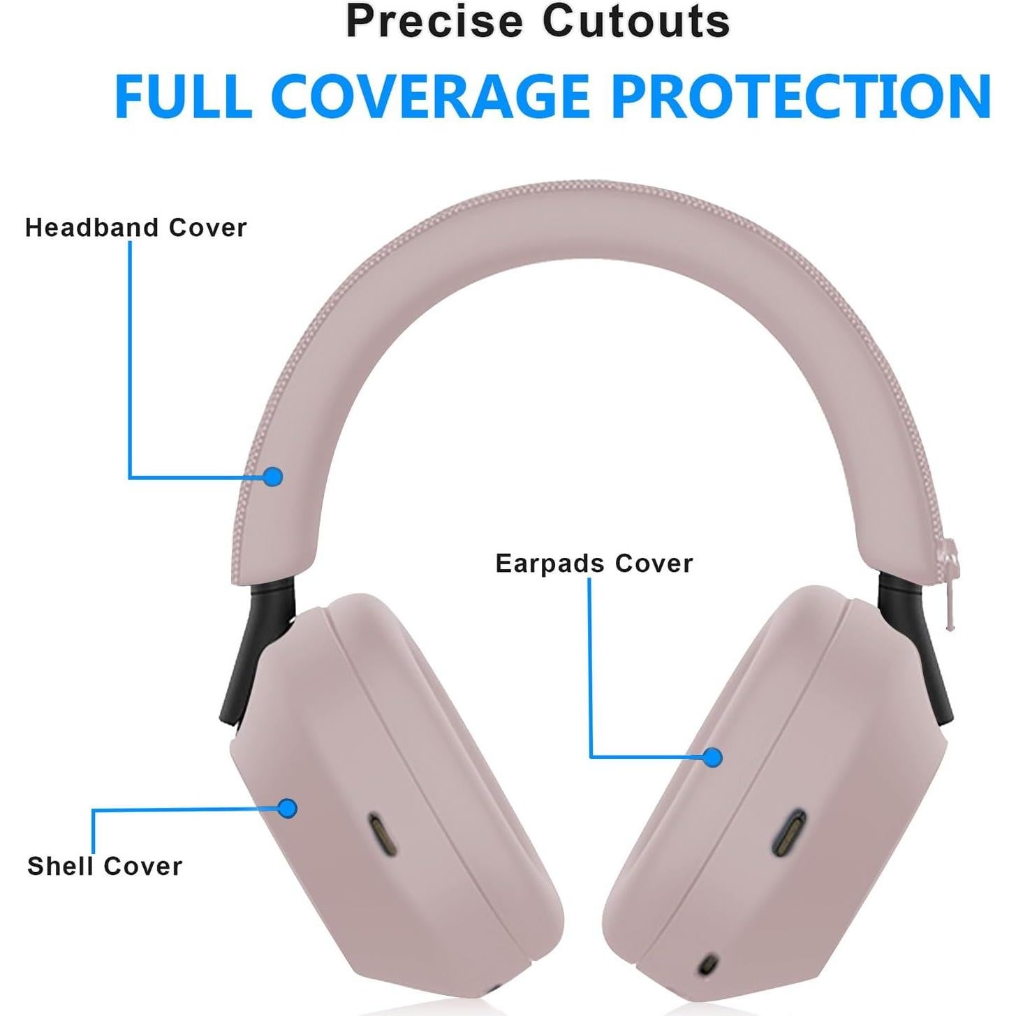 Funda Protectora Aiivioll para Auriculares Sony WH-1000XM5 Rosa