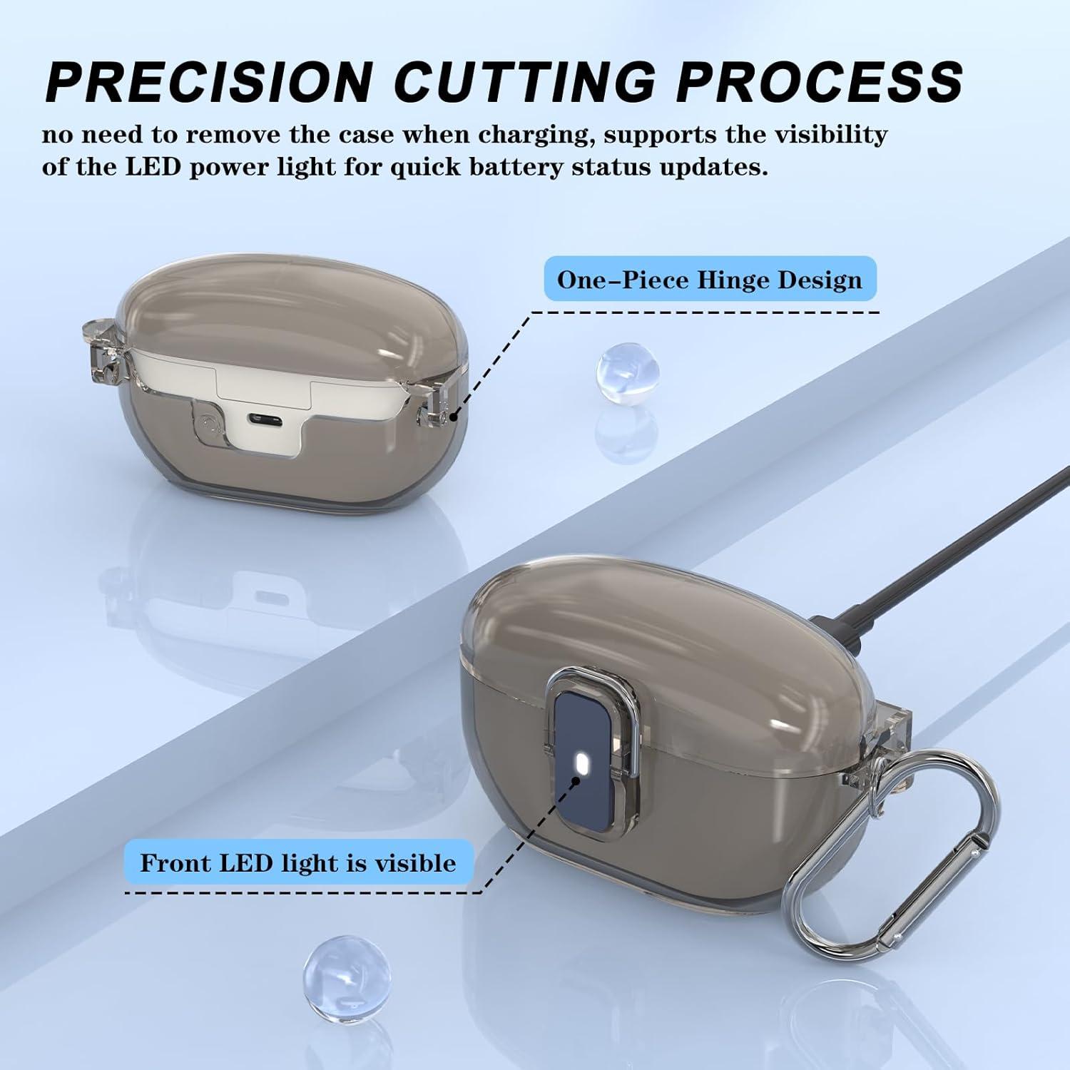 Funda TPU para Sony WF-1000XM5 con mosquetón y cordón