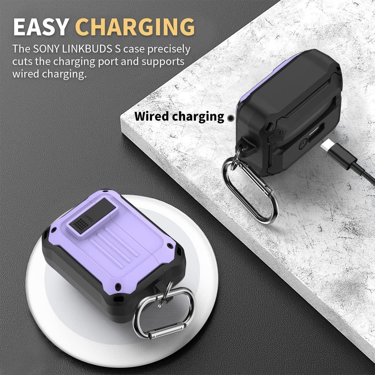 Funda protectora WOFRO para Sony LinkBuds S - Púrpura