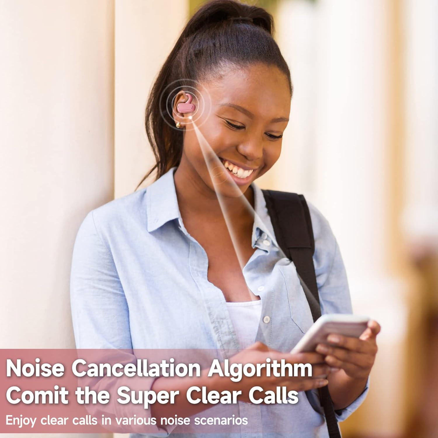 Auriculares Inalámbricos ACREO OpenBuds Rosa IPX7 18h Batería