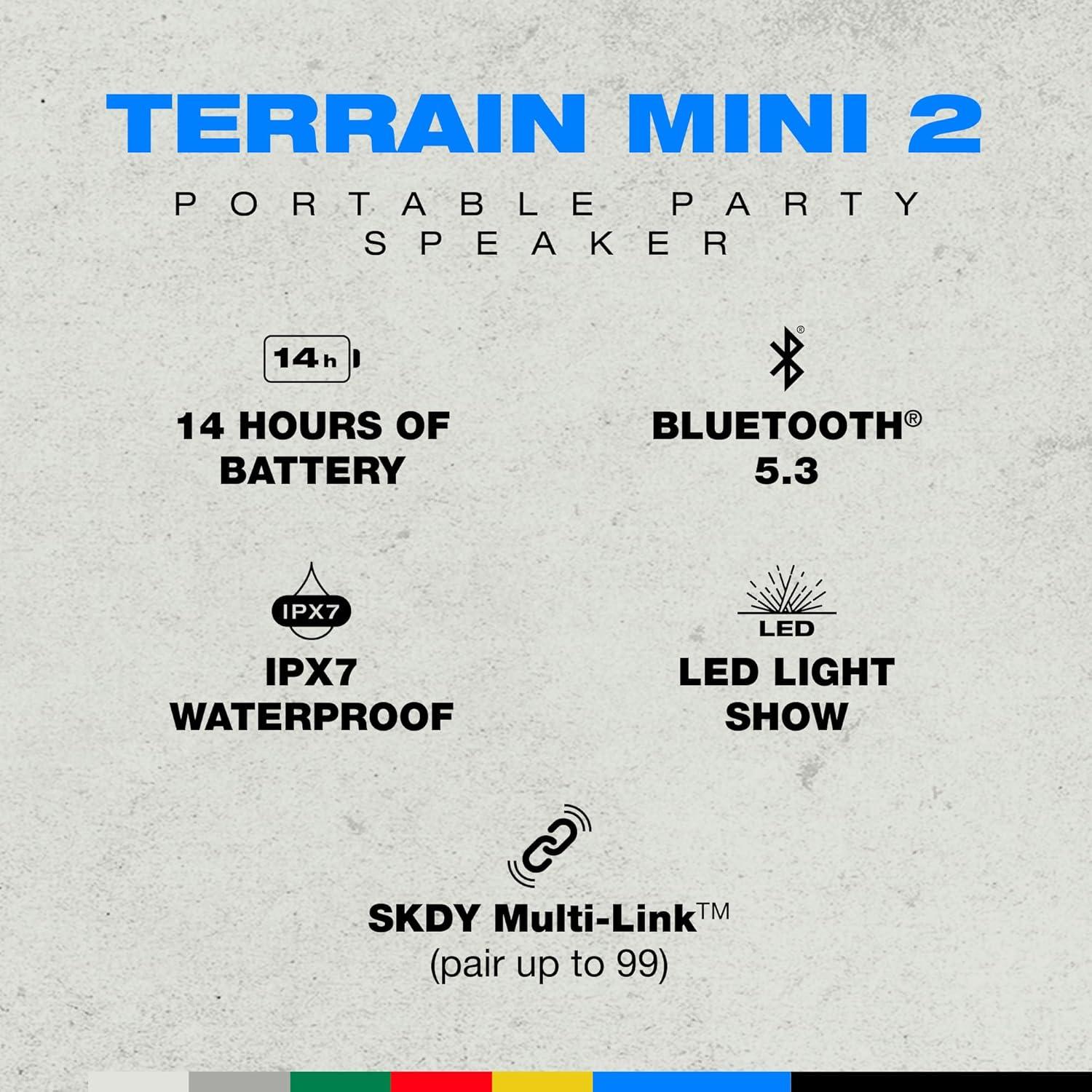 Altavoz Bluetooth Inalámbrico Skullcandy Terrain Mini 2 IPX7