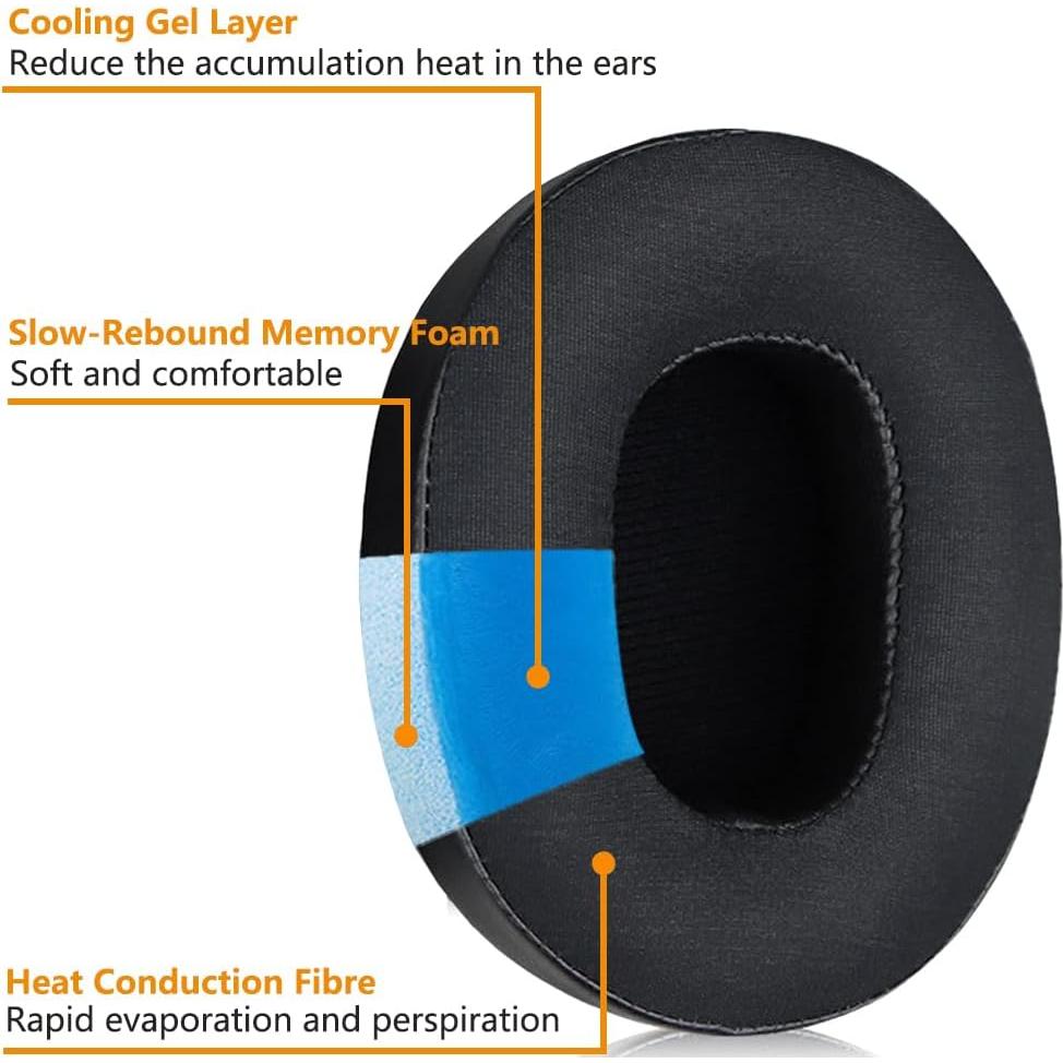 Almohadillas de Reemplazo Gel Refrigerante Fadmew para Skullcandy
