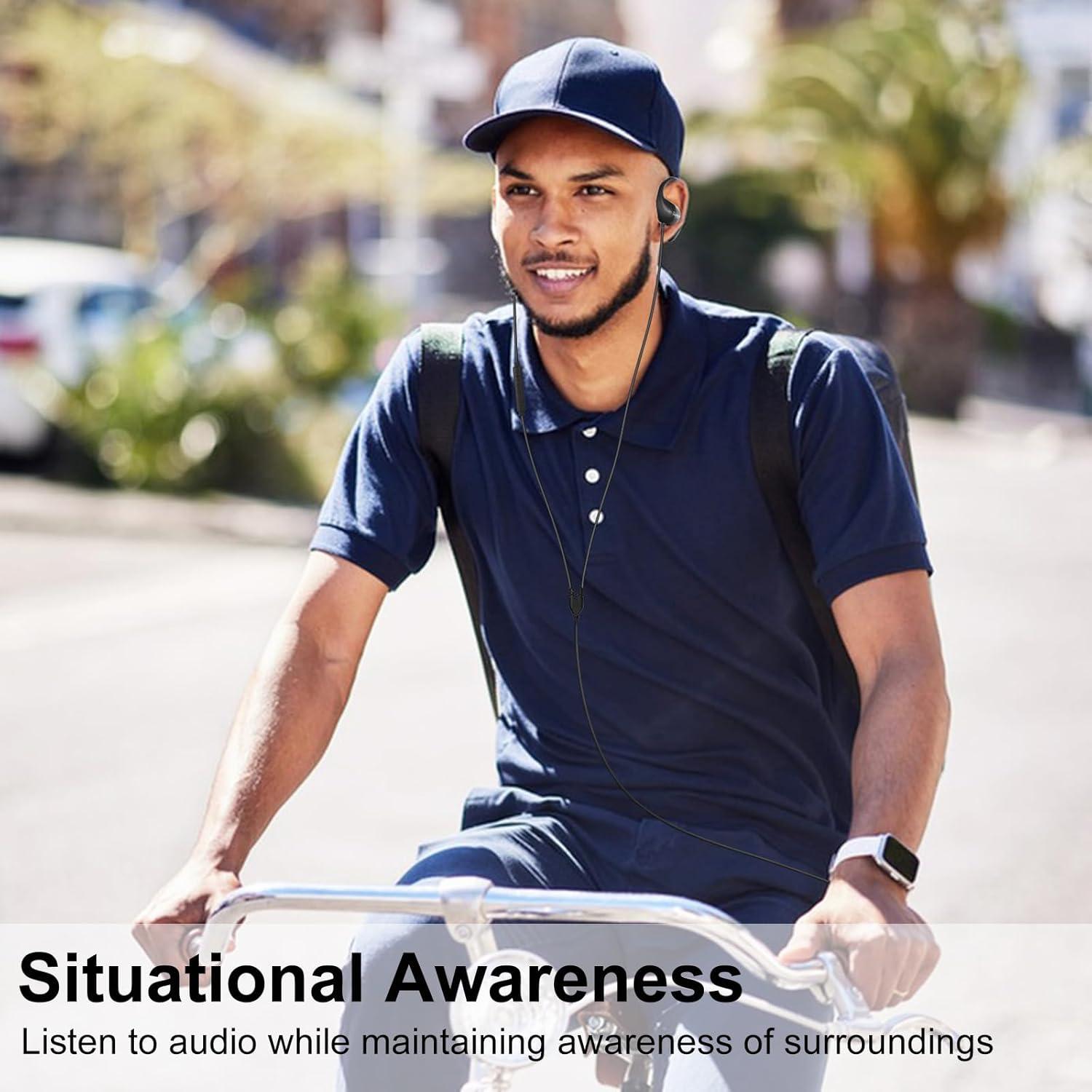 Auriculares Joyico YS4 con micrófono y gancho para oreja