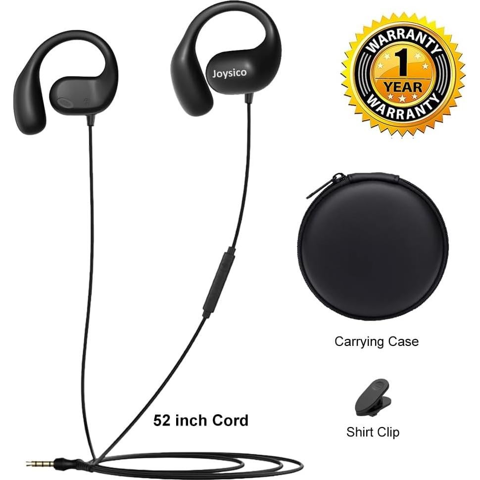 Auriculares Joyico YS4 con micrófono y gancho para oreja