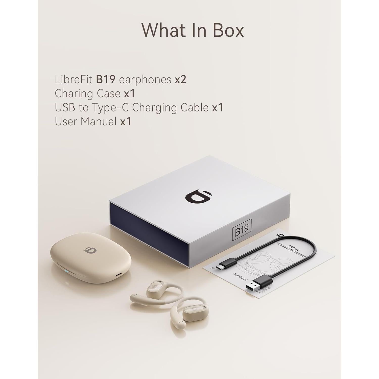 Auriculares Inalámbricos DEMICEA LibreFit B19 con Ganchos