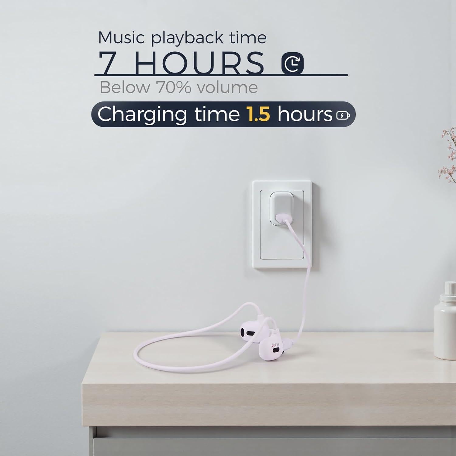 Auriculares Bluetooth 5.3 ACULL de oido abierto IPX6 20g