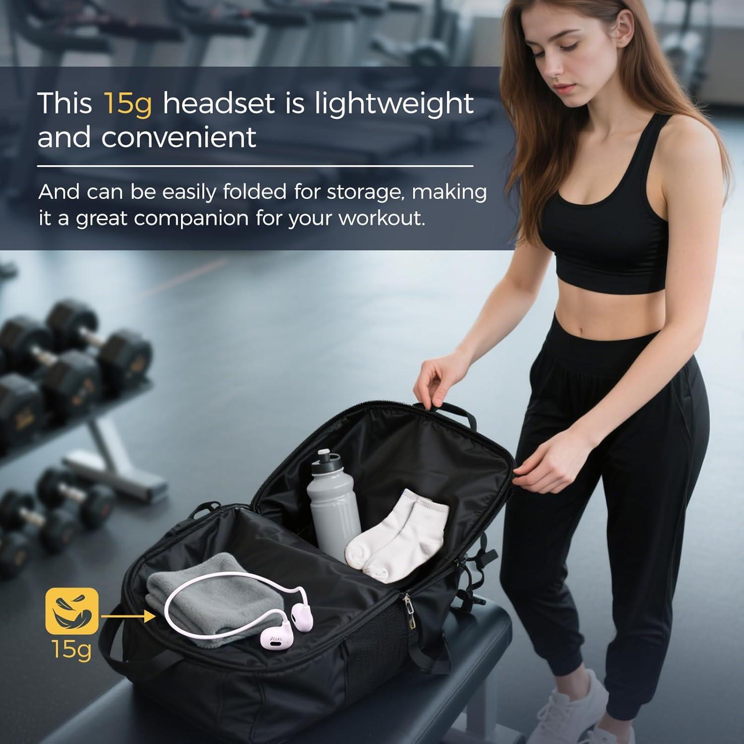 Auriculares Bluetooth 5.3 ACULL de oido abierto IPX6 20g