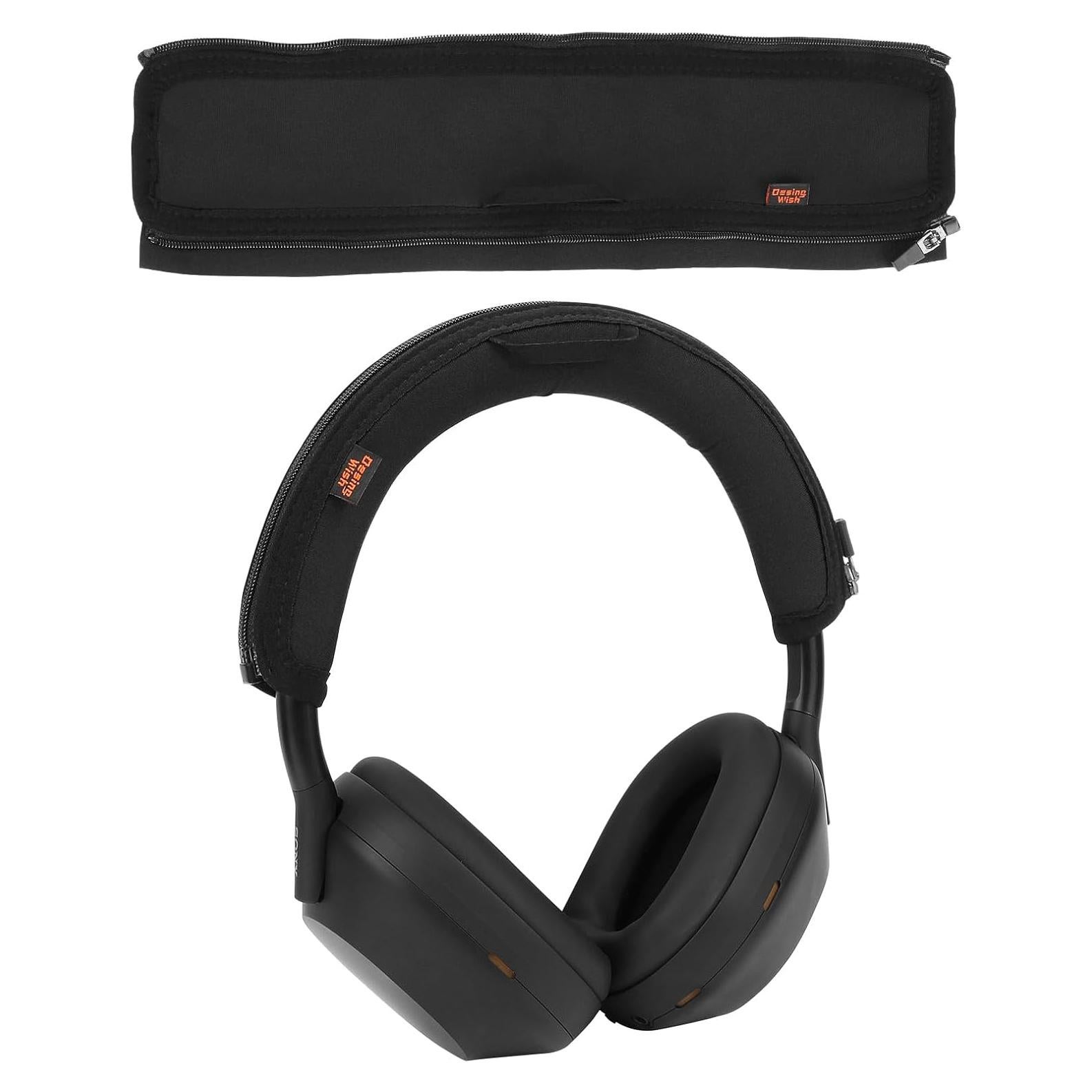 Cubierta de almohadilla Desing Wish para Sony WH-1000XM5 - Negro