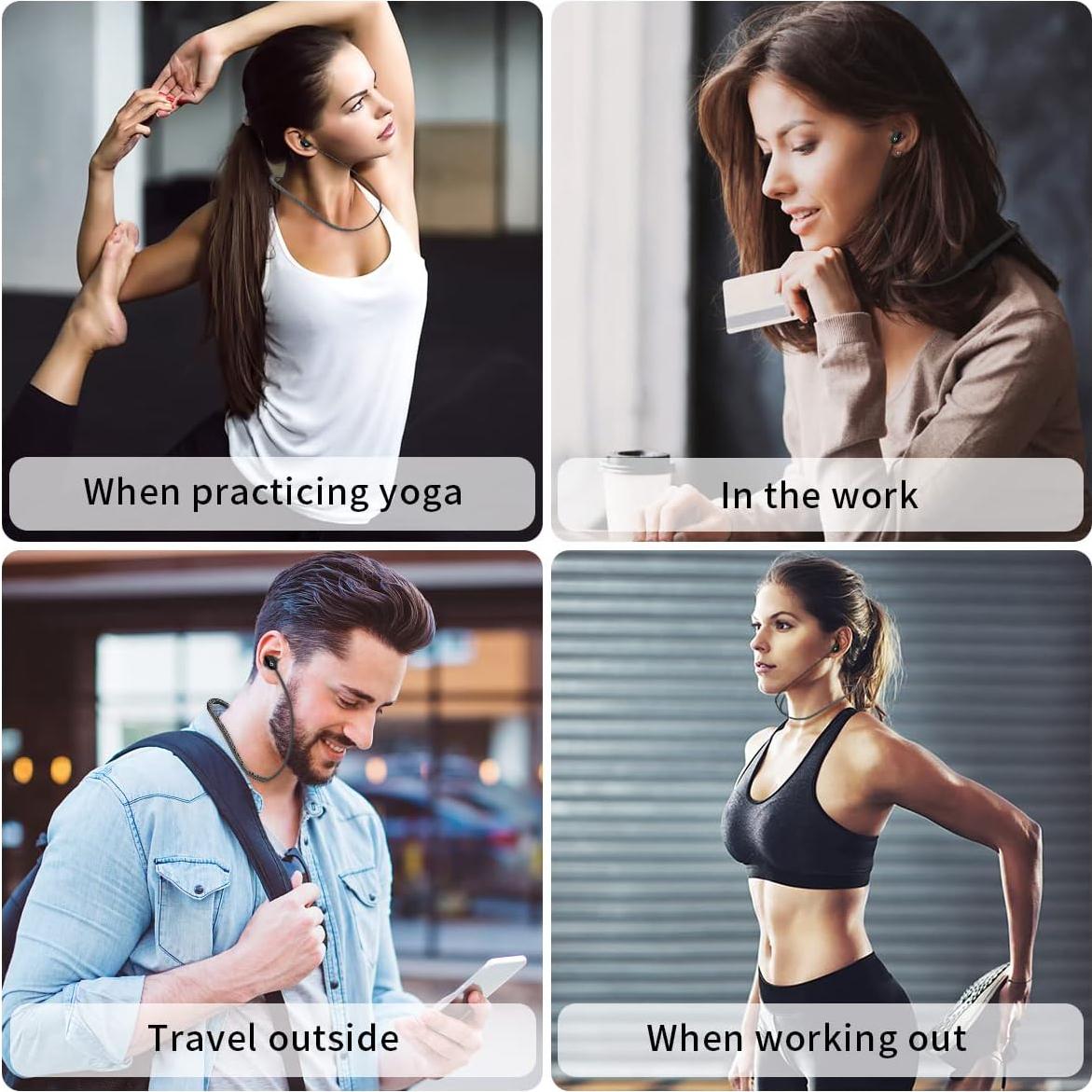 Anti-Lost Strap for Beats Studio Buds, Sports Anti-Slip Soft Silicone Lanyard Accessories Compatible with Beats Studio Buds Bluetooth Headphones Neck Rope Cord (Black)