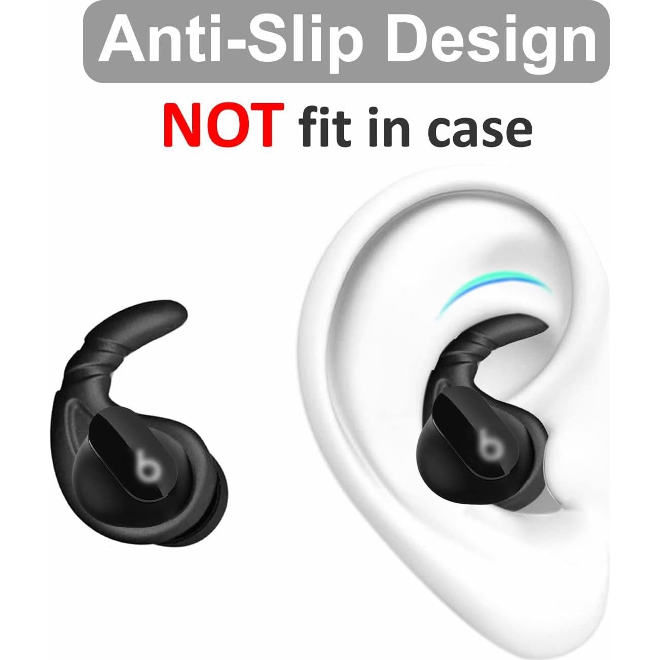 Ganchos Antideslizantes para Orejas IiEXCEL Compatibles con Beats Studio Buds - 4 Pares