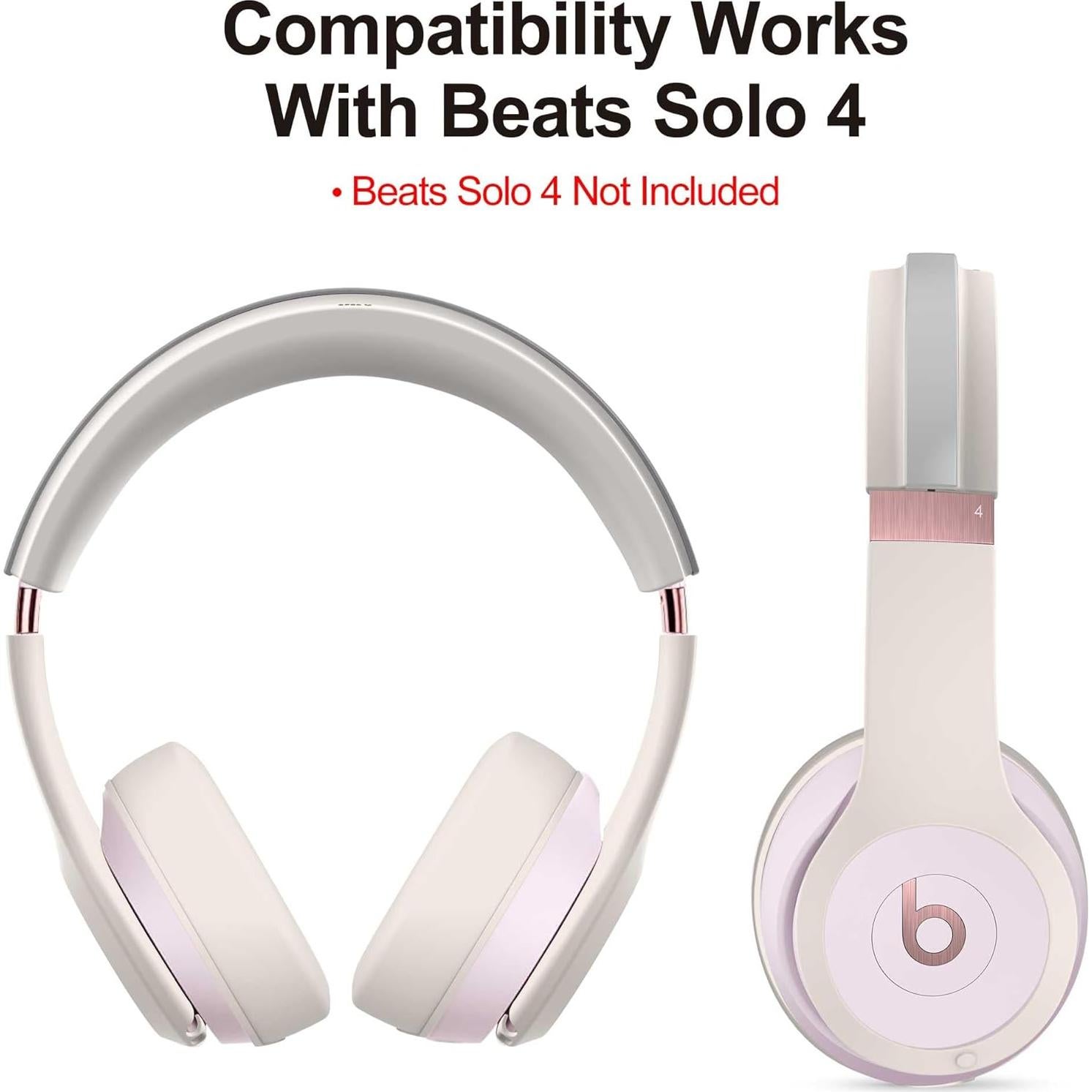 Funda de Silicona 3 en 1 SKRVGOJFG para Auriculares Beats Solo 4