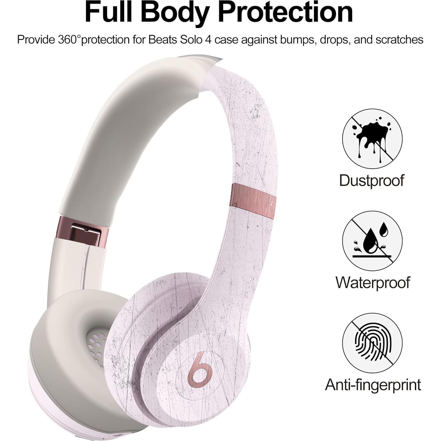 Funda de Silicona 3 en 1 SKRVGOJFG para Auriculares Beats Solo 4